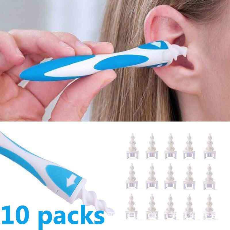 Ear Cleaner 16 Replacement Tips Earpick Easy Ear Wax Remover Spiral Earwax Cleaner  Ear Care Tools