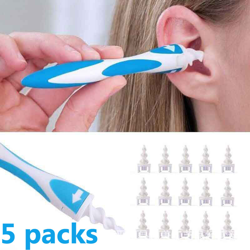 Ear Cleaner 16 Replacement Tips Earpick Easy Ear Wax Remover Spiral Earwax Cleaner  Ear Care Tools
