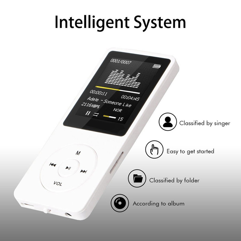 MP3 Player LCD Screen FM Radio Video Hifi Player Games Movies E-Books Music Players Built Microphone