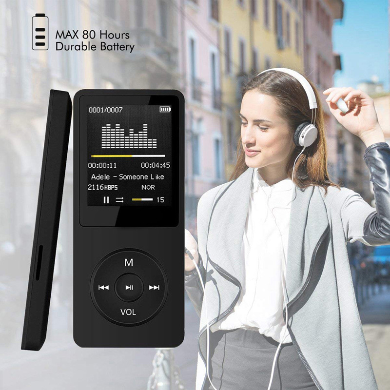 MP3 Player LCD Screen FM Radio Video Hifi Player Games Movies E-Books Music Players Built Microphone