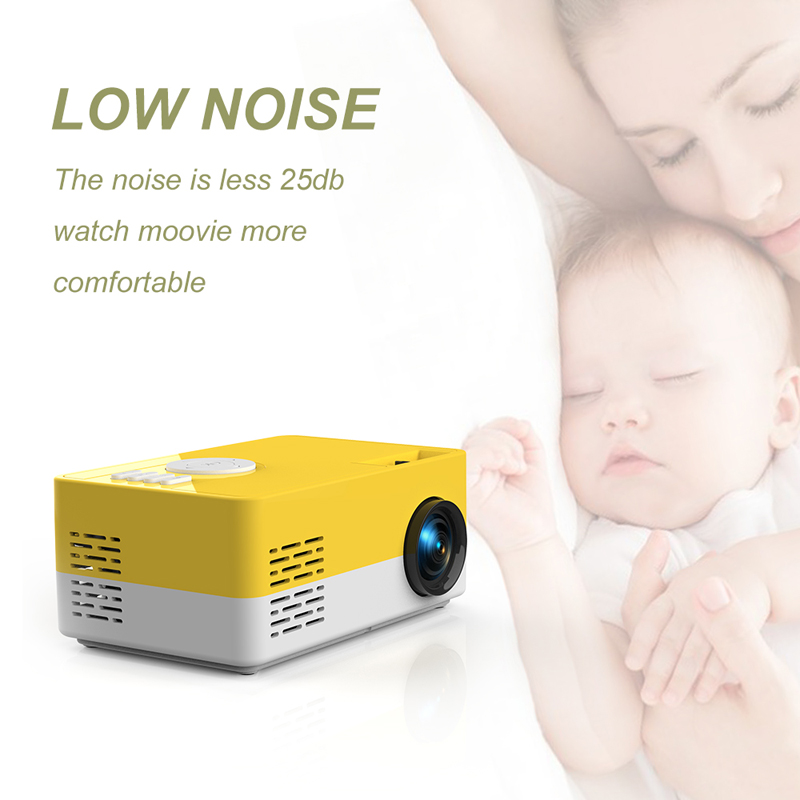 Mini Projector J15, 320*240 Pixels Supports 1080P HDMI USB  Mini Beamer Home Media Player Kids Gift