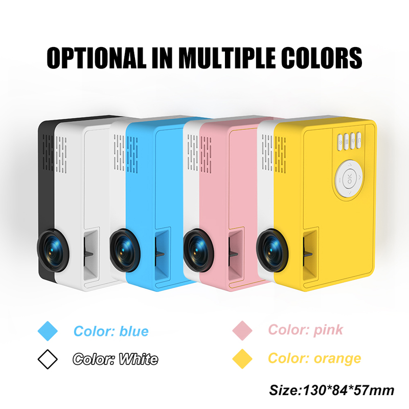 Mini Projector J15, 320*240 Pixels Supports 1080P HDMI USB  Mini Beamer Home Media Player Kids Gift