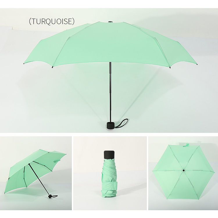 Folding Umbrella Rain Gift Mini Pocket Parasol Girls Anti-UV Waterproof Portable Travel  UMBRELLAS