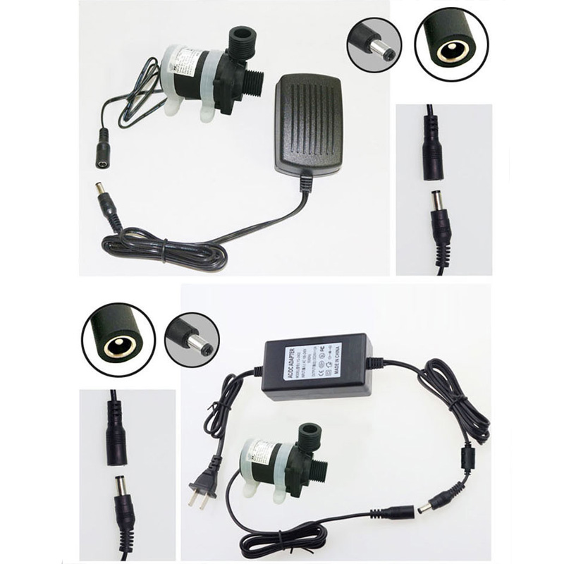 24V DC Brushless Water Pump Silent 4 Points Threaded Solar Water Heater Shower Floor Heating Booster Pump IP68