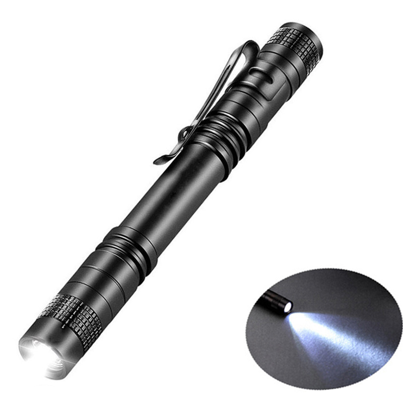 Mini Portable LED Flashlight Pocket Ultra Bright High Lumens Handheld Pen Light led Torch for Camping Outdoor Emergency 1000 lumens 1 Switch Mode led flashlight For the dentist and for Camping Hiking