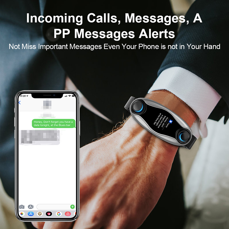 Fitness Bracelet Wireless Bluetooth Earphone 2 In 1 Smartwatch IP67 Waterproof Blood Pressure Watch