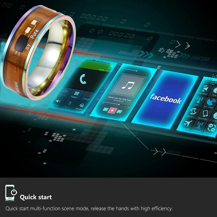 Ring Magic Wear NFC Smart Ring Finger Digital Ring Android Phones Functional Couple Stainless Rings