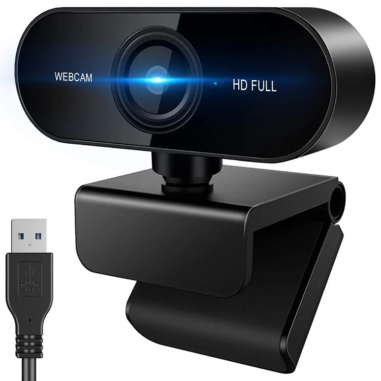 HD 1080P Webcam Computer PC WebCamera with Microphone Rotatable Cameras for Live Broadcast Video