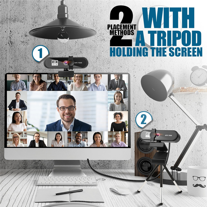 1K 2K 4K Conference PC Webcam Autofocus USB Web Camera Laptop Desktop With Mic 1080P HD Web Cam