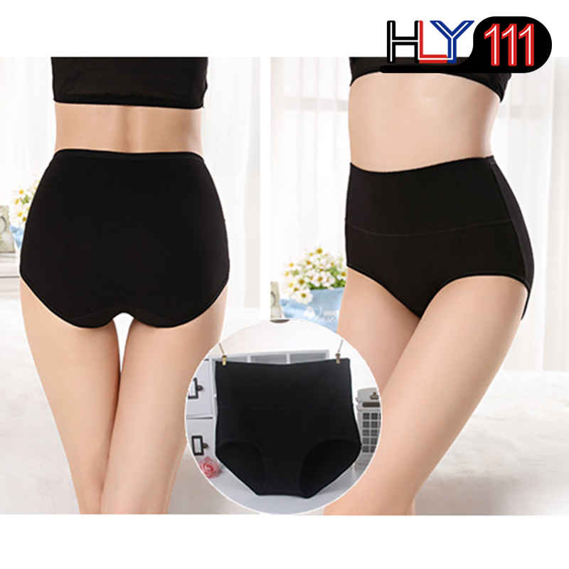 Women's briefs Comfortable Cotton High waist underwear Women Sexy Ultra-thin PantiesTummy Control