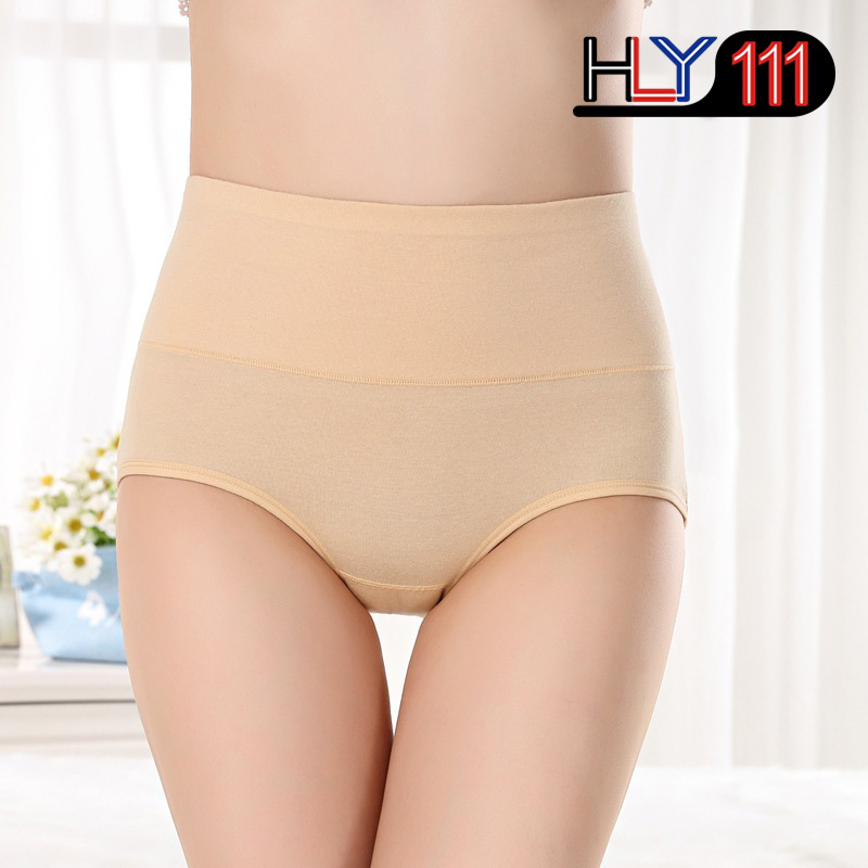Women's briefs Comfortable Cotton High waist underwear Women Sexy Ultra-thin PantiesTummy Control