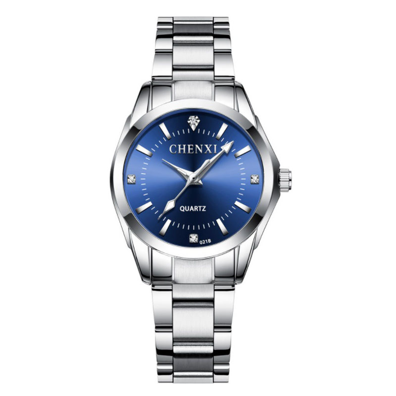 2 Pcs/Set Couples Wrist Watches Men Women Lovers Waterproof Quartz Watches  Elegant Women Watch Luxury Ladies Fashion Brand Wristwatch Japan Movement Stainless Steel Gift for Female Girlfrie