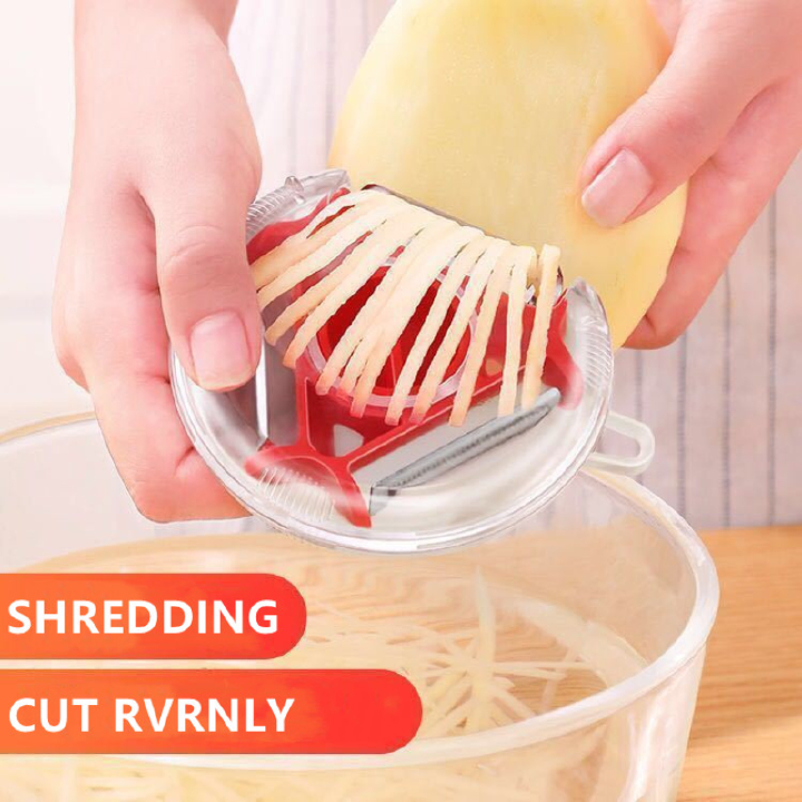3In1 Multifunction Kitchen Tools Fruit and Vegetable Peeler Vegetable Shredding Tool Stainless Steel Blade Easy To Clean Replace