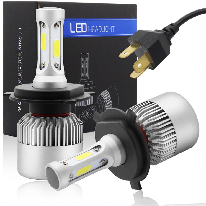 New 2 Pcs/Set Car Headlight H1 H3 H7 H4 H13 H11 9004 880 9007 Auto S2 Car Headlight Bulbs 72W 8000LM 6500K for 9V to 36V 200M Waterproof Lighting Range 60 Bulb Led H4 50w Car Ford H11 Fog Light