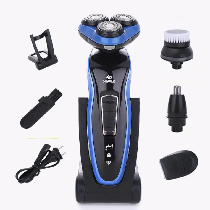 New Whole Body Wash Electric Shaver For Men 4 in1 Electric Razor 4d  Beard Trimmer USB rechargeable shaving machine Professional Barber Barber Adult Men's Razor