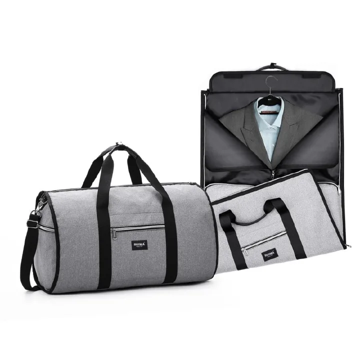 Garment Bag with Shoulder Strap Convertible Suit Travel Duffel Bag Multi-Functional Travel Bag Suit Storage Bag 2 in 1 Busines Travel Duffel Bag Men's Garment Bag Shoulder Trip Handbag Clothing