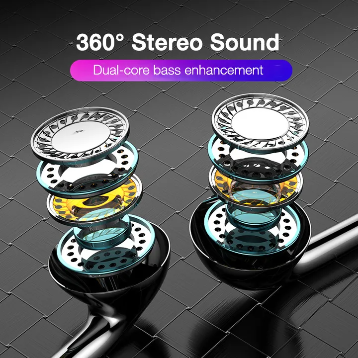 2024 New 3.5mm Wired Headphones In Ear Headset Wired Earphones with Microphone Bass Stereo Earbuds Sports In-line Control In-Ear Metal Subwoofer Earplugs With Mic For ANDROID Phones