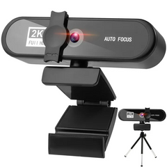 Webcam 2K Web Camera Mini 30fps Usb Camera Full Hd Web Cam With Microphone Tripod Autofocus Webcam For PC Mac Laptop 2K Webcam