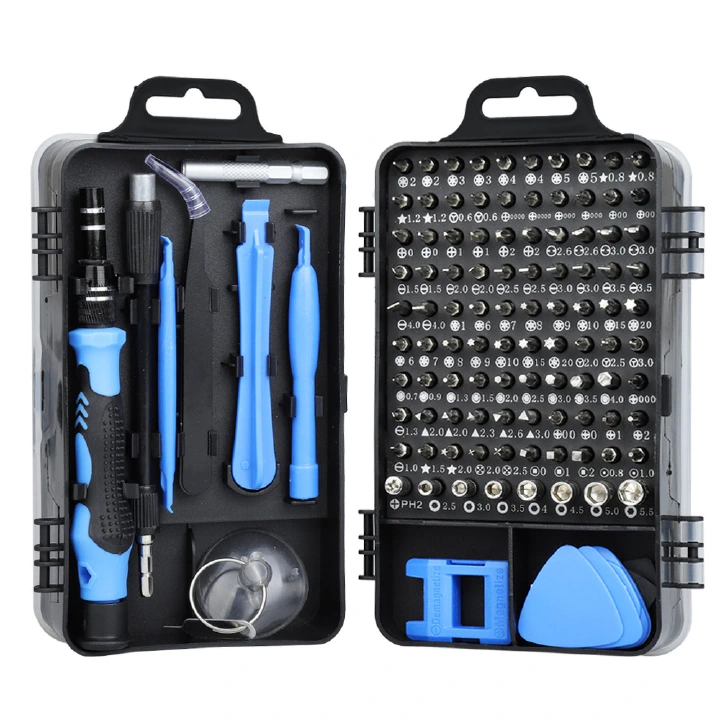 Precision Screwdriver 115 In 1 Set Magnetic Screw Driver Bits Torx Hex Bit  Multifunction Household Repair Tools Kit Handle Computer PC Laptop Mobile Phone Equipment Repair Screwdrive Kit Hand Tools