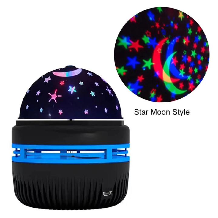 New Arrivals Multifunction LED Starry Sky Light Projection Night Light Bedside Bedroom Atmosphere Lamp Rotating StageLight Projector Lamp Magical Ball Light Car KTV Bar Disco DJ Party Stage Light