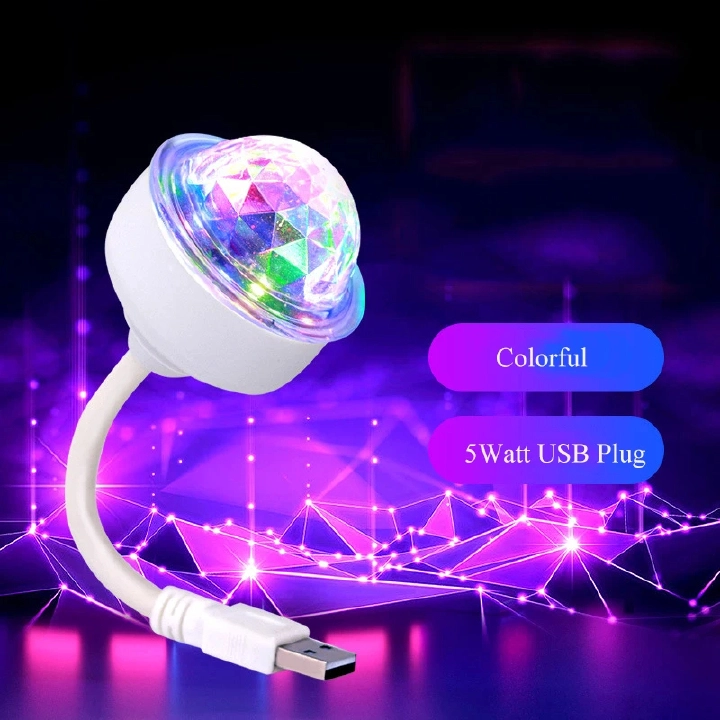 New Arrivals Portable LED Projector Light Laser Lamp Disco ball RGB Mini bar KTV Crystal Ball Christmas Partys tage light USB Car color ambiance light Wedding Christmas Festival Club flash