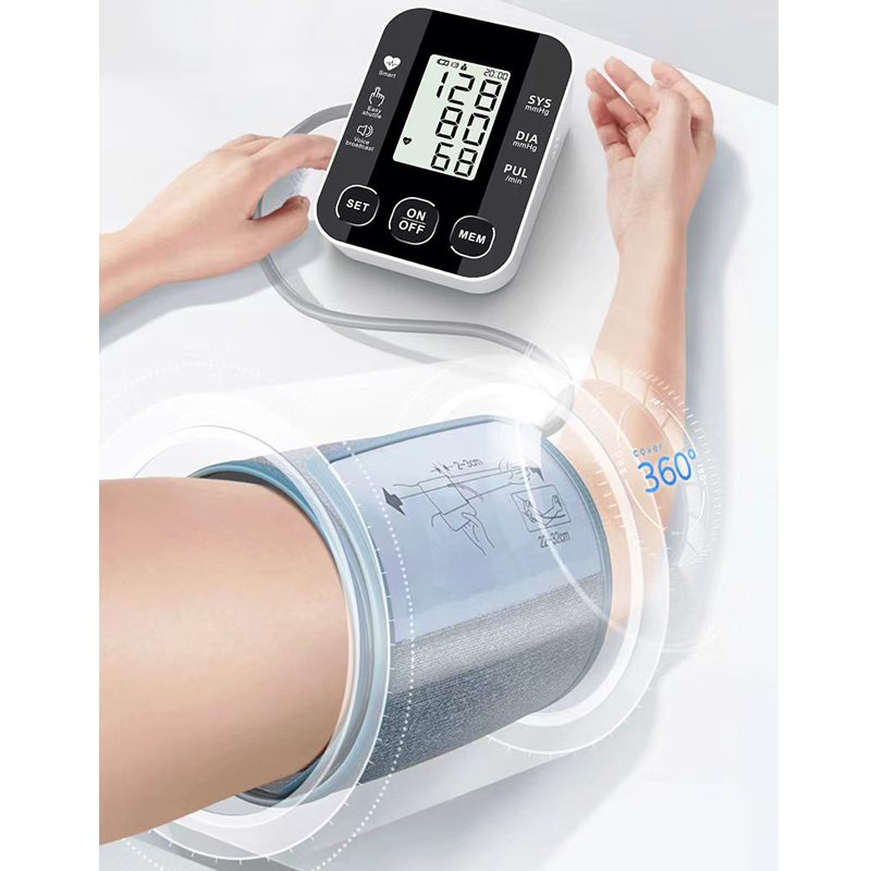 New Arrivals Blood Pressure Monitor Medically Accurate Upper Arm Cuff Digital Health Monitors Voice Broadcast Health Care Medical Equipment Measurement Tool LCD Digital Tonometer Sphygmomanometer