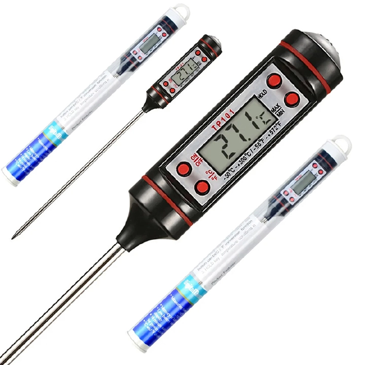 New Arrivals Oil Thermometer Needle Food Thermometer Instant Reading Meat Temperature Tester with Probe for Kitchen Grilled