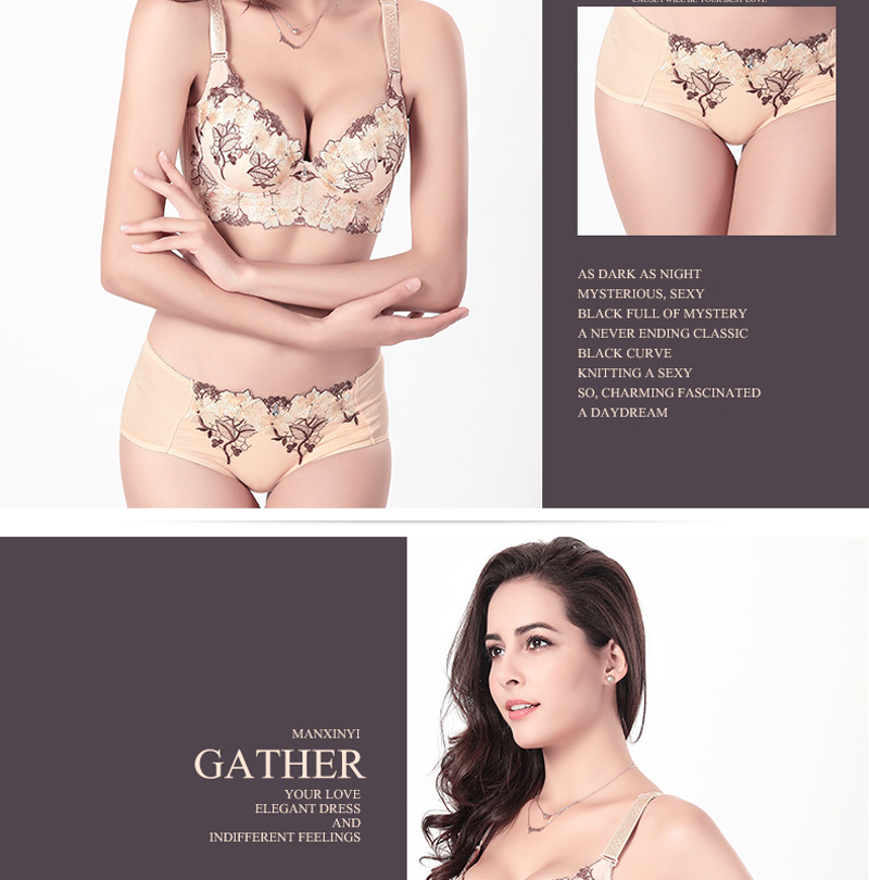 Women's Sexy Bra Set  Ladies lace Underwire Push-up Bra Everyday Bras