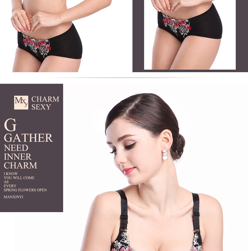 Women's Sexy Bra Set  Ladies lace Underwire Push-up Bra Everyday Bras