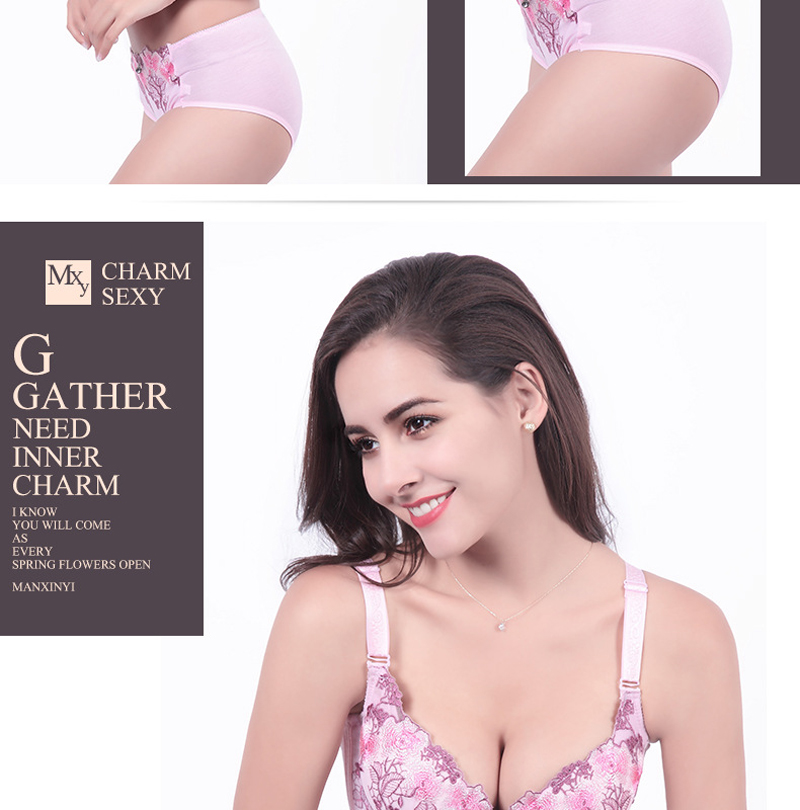 Women's Sexy Bra Set  Ladies lace Underwire Push-up Bra Everyday Bras