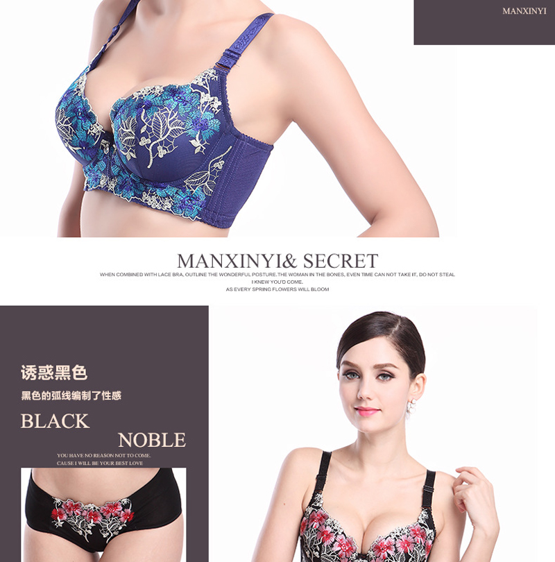 Women's Sexy Bra Set  Ladies lace Underwire Push-up Bra Everyday Bras