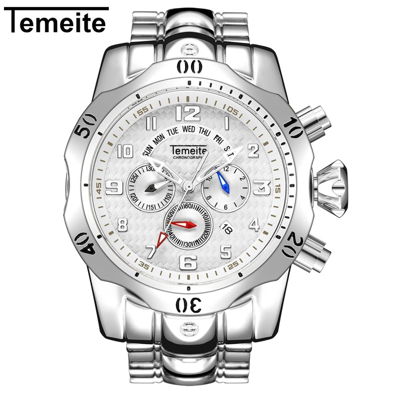 Men's Watch Waterproof Quartz Watch Multi-Functional Sports Wristwatch