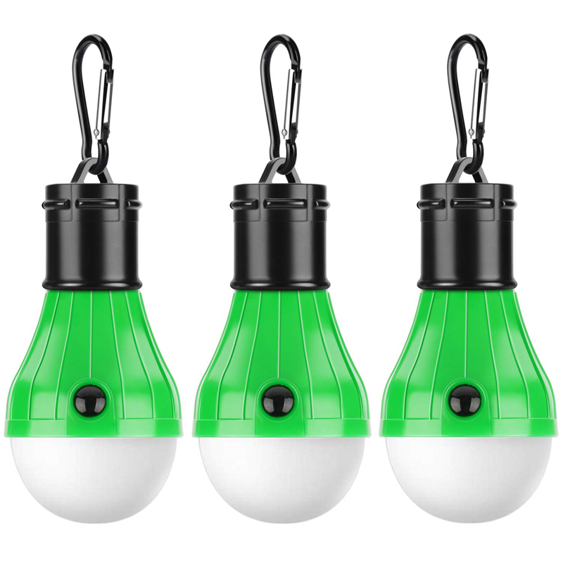 3 pack Camping Light Tent  Waterproof LED  Lantern Light Bulb Suitable for Hiking, Camping Fishing