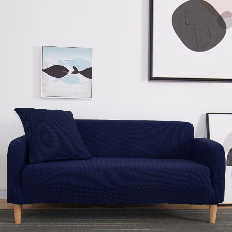 Sofa Slipcover Stretch Pure color Knitted thick  Elastic Chair Loveseat Couch Settee Sofa Covers