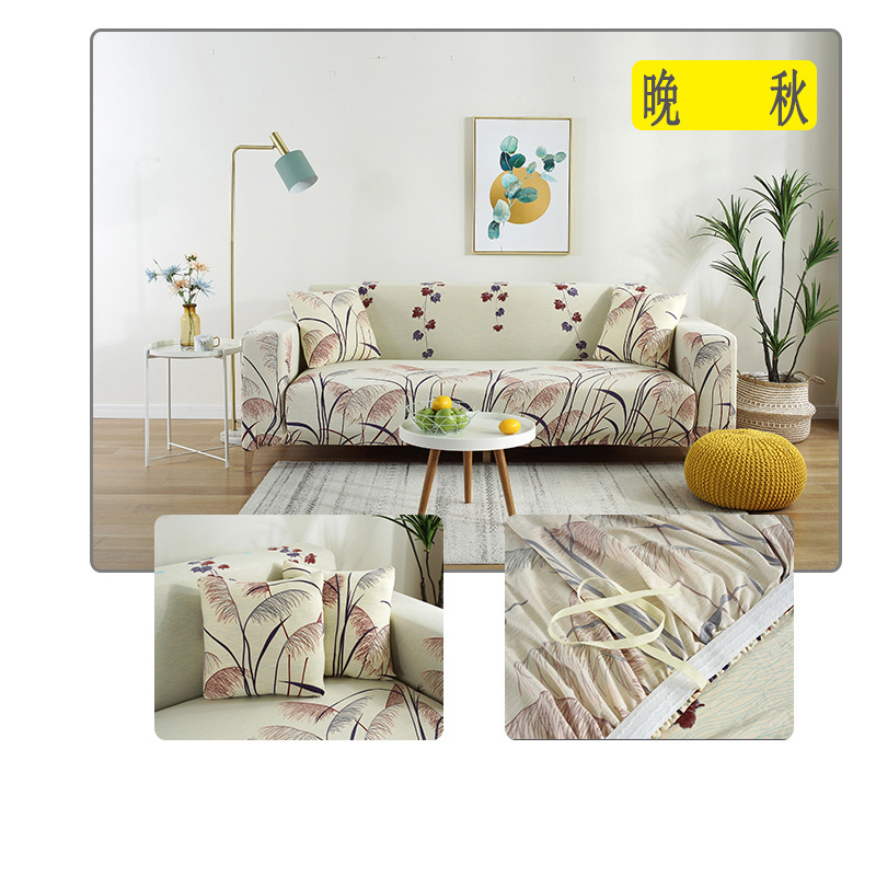 Sofa Cover Soft Set Printed Pattern Chair Loveseat Settee  Universal Fitted Sofa Slipcover