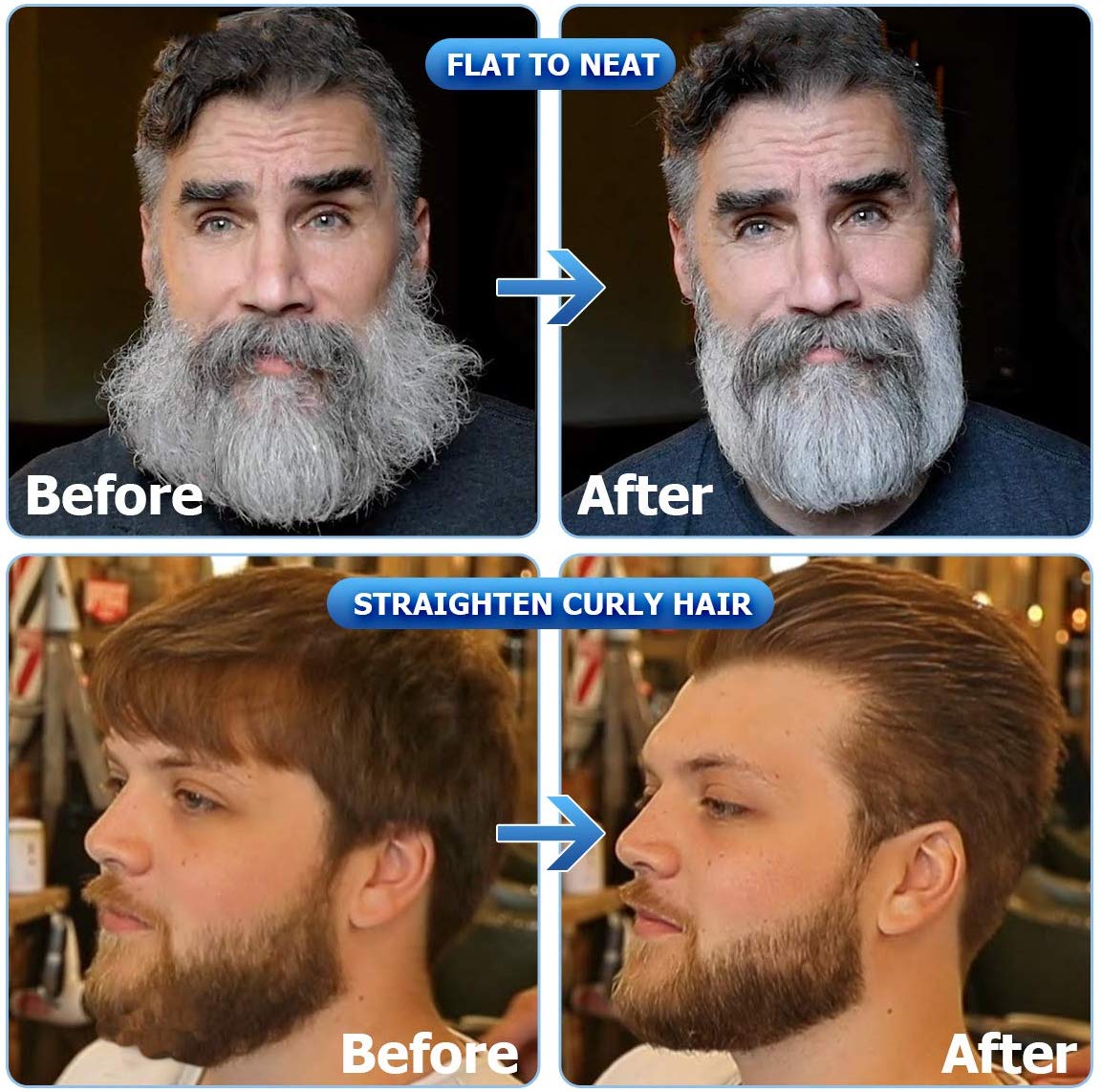 Beard and Hair Straightener for men Multifunctional Hair Styler Electric Comb and Beard