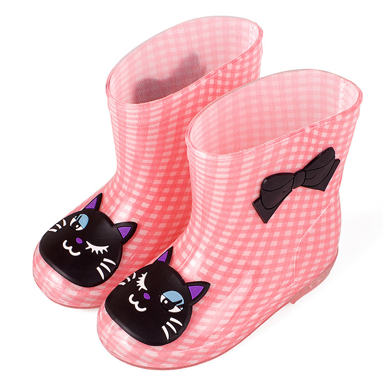 Kids Wellies Wellingtons Rain Boots Waterproof PVC Shoes for Girls Boy  with Fun Prints