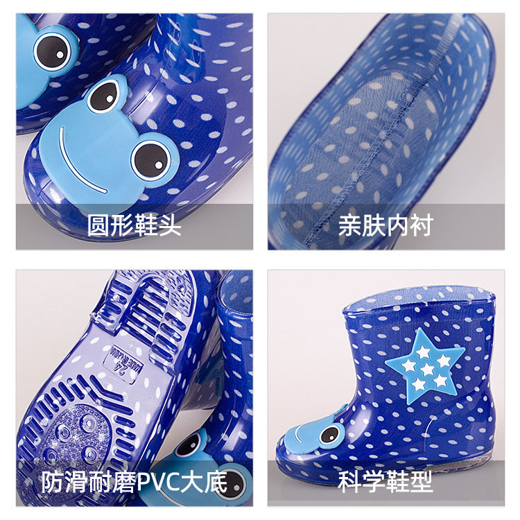 Kids Wellies Wellingtons Rain Boots Waterproof PVC Shoes for Girls Boy  with Fun Prints