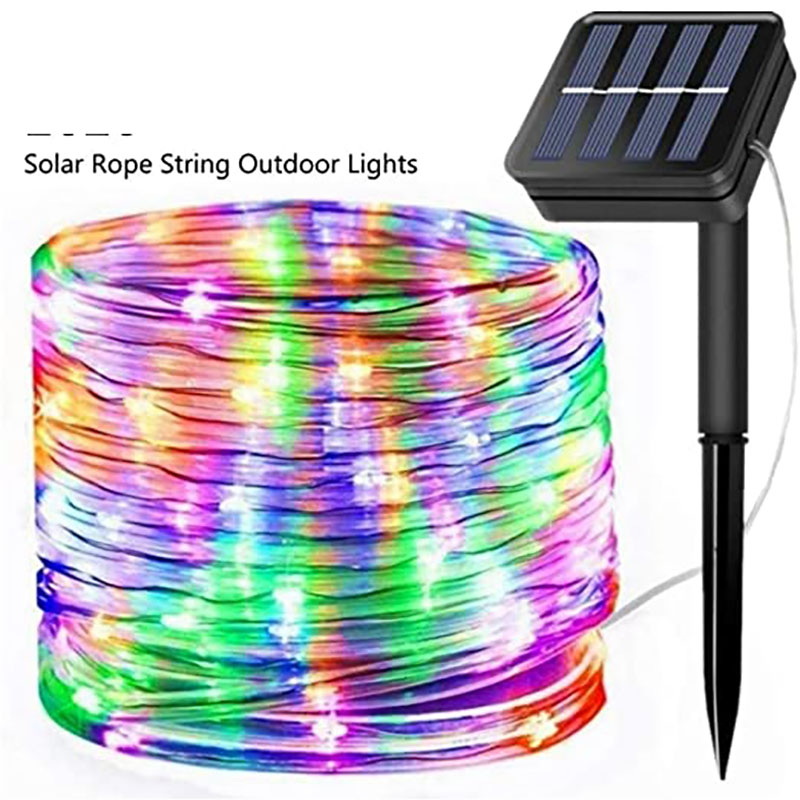 Solar LED Strip Lights,10M 100LED Solar-Powered String Lights,Outdoor IP65 Waterproof 8 Modes