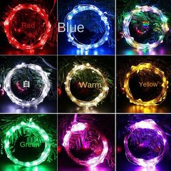 100 LED 10M Copper Wire String Lamp Fairy lights s Wedding Decoration USB remote control colorful(4 colors) 10m 100led usb remote control