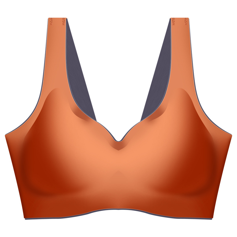Women Contour latex Bra Breathable Seamless  Underwear for Sports Yoga Running