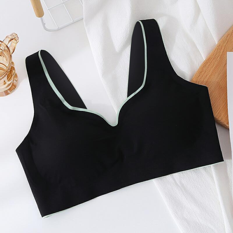 Women Contour latex Bra Breathable Seamless  Underwear for Sports Yoga Running