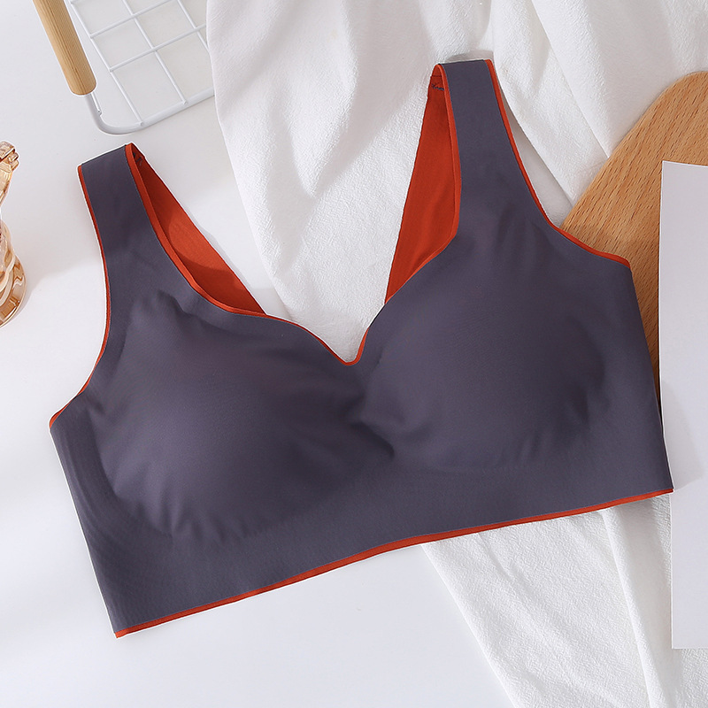 Women Contour latex Bra Breathable Seamless  Underwear for Sports Yoga Running