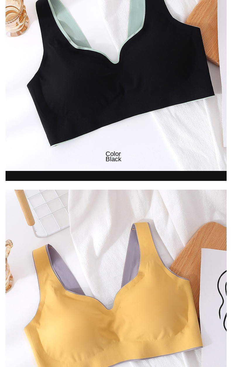 Women Contour latex Bra Breathable Seamless  Underwear for Sports Yoga Running