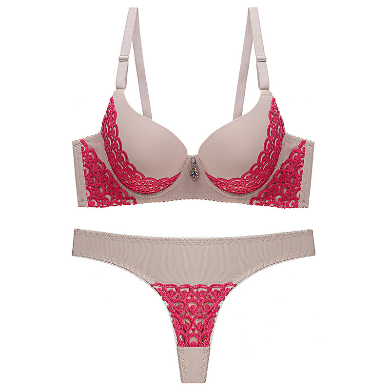Women Lace Bra Push Up Padded Bras Underwear Set Lingerie Fashion