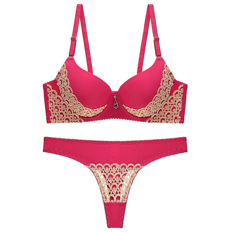 Women Lace Bra Push Up Padded Bras Underwear Set Lingerie Fashion