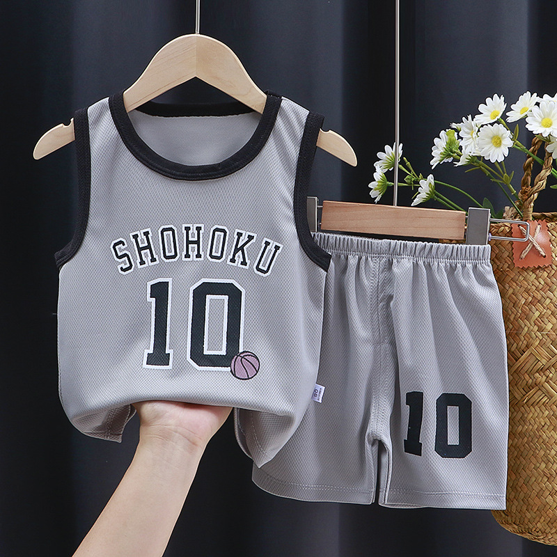 Kids Girls Boys Tracksuit 2 Pieces Set Crop Tops with Shorts Pants Sport Set Pyjama Sets