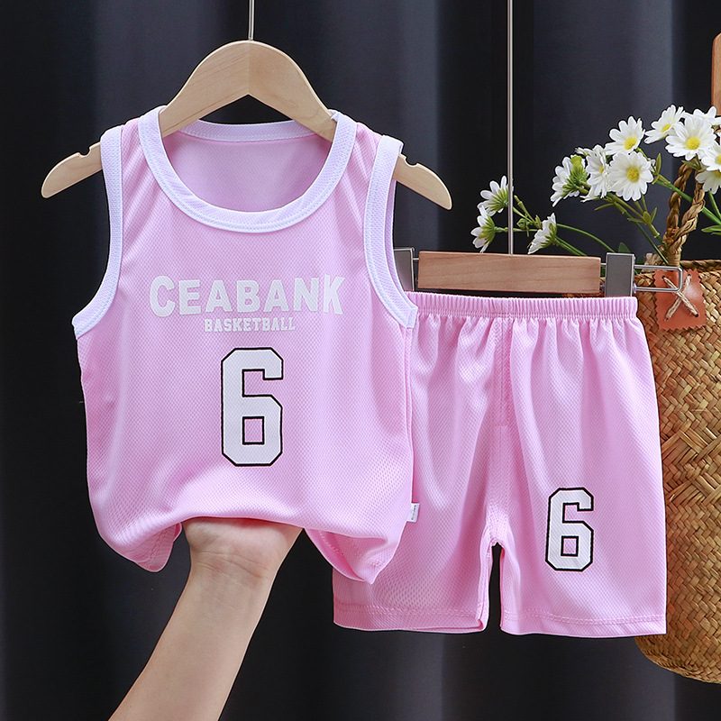 Kids Girls Boys Tracksuit 2 Pieces Set Crop Tops with Shorts Pants Sport Set Pyjama Sets