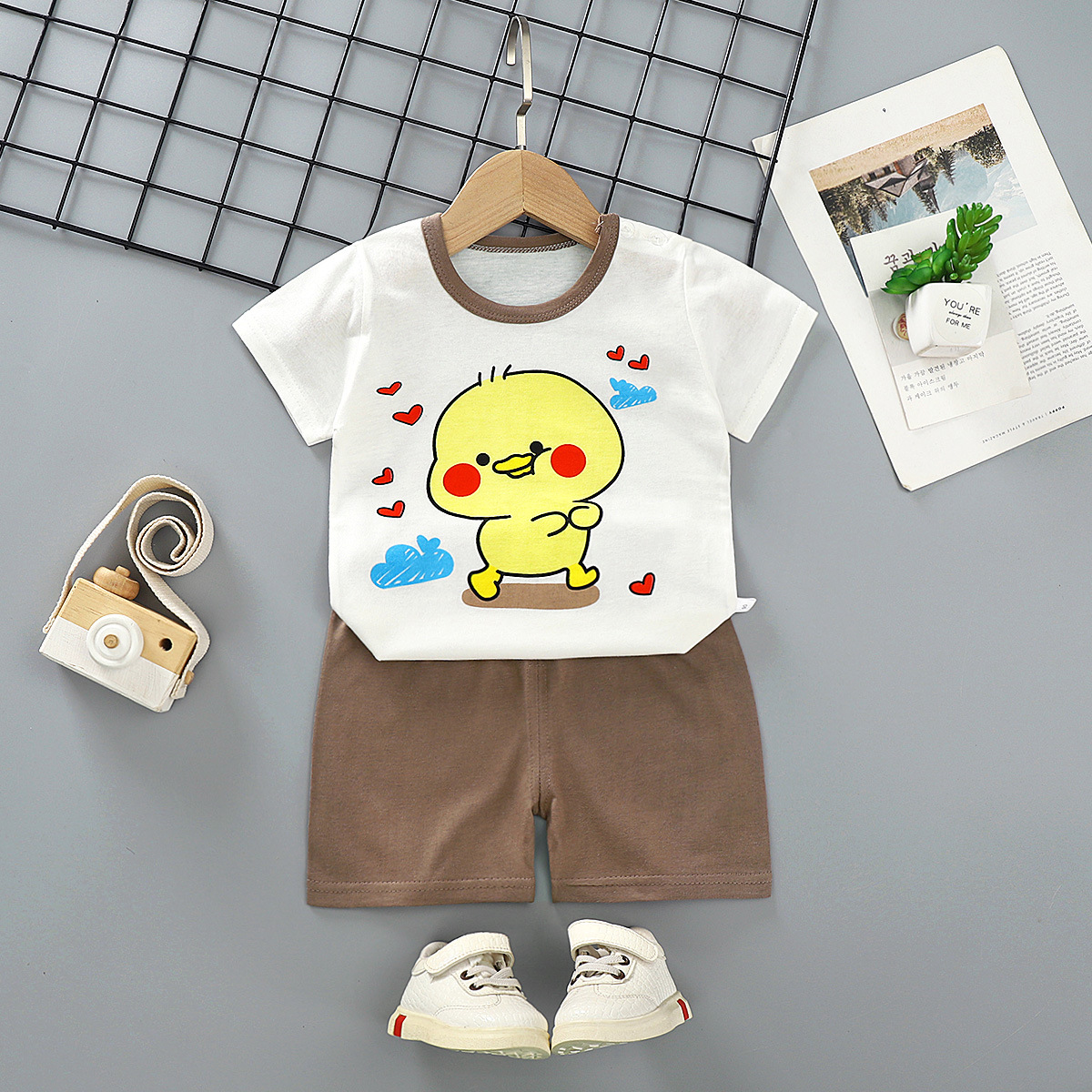 2 set Kids Girls Boys Tracksuit  Set Crop Tops with Shorts Pants Sport Set Pyjama Sets
