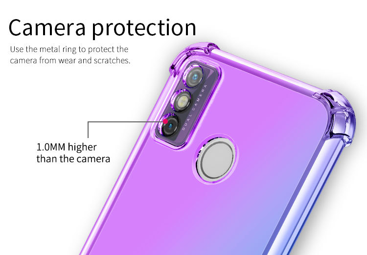 TECNO Case Cover, Clear Back Shockproof TPU Bumper Phone Case for TECNO POP 4 Camon 17